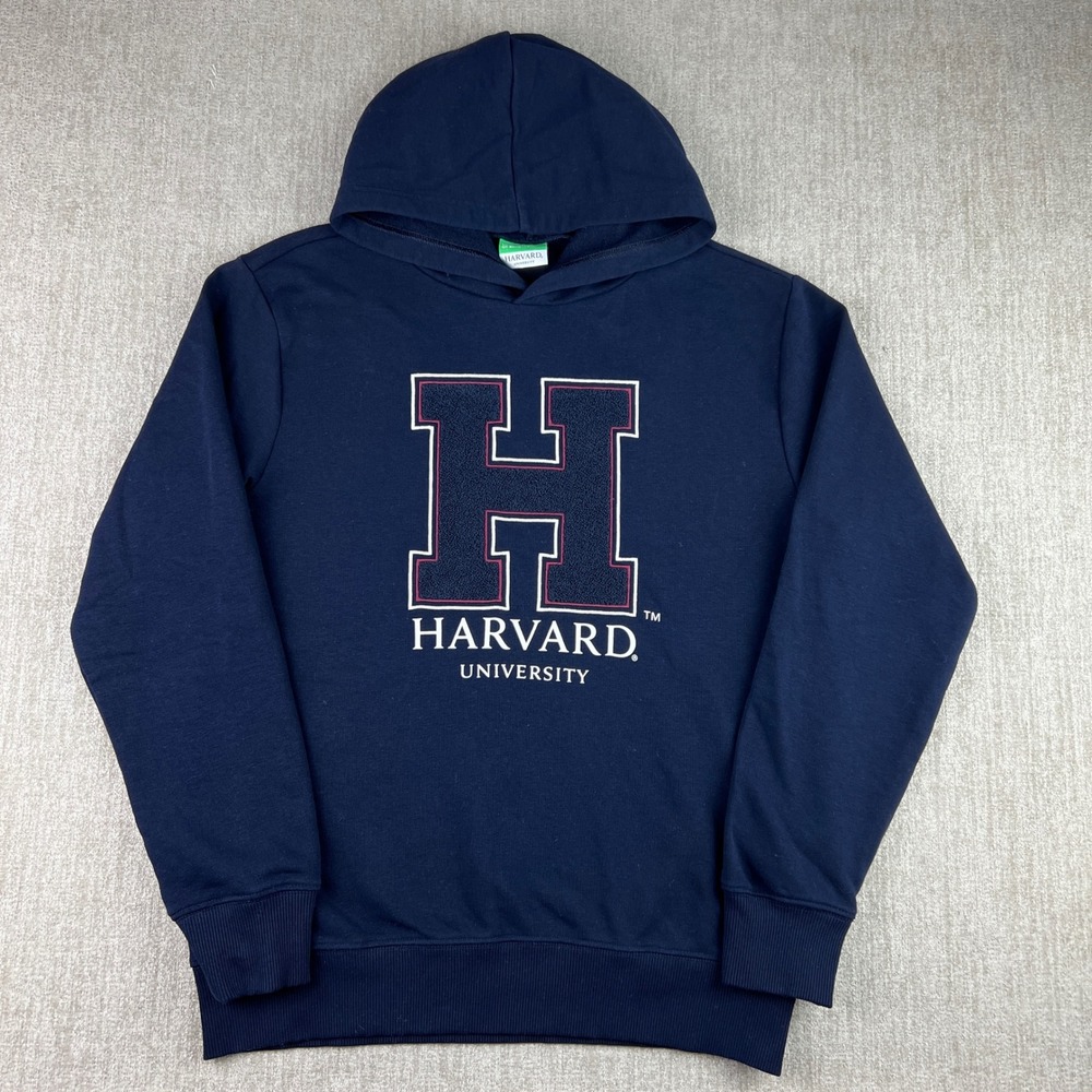 United Colors of Benetton Harvard Hoodie‎ Womens Medium Navy Blue Collegiate Ivy